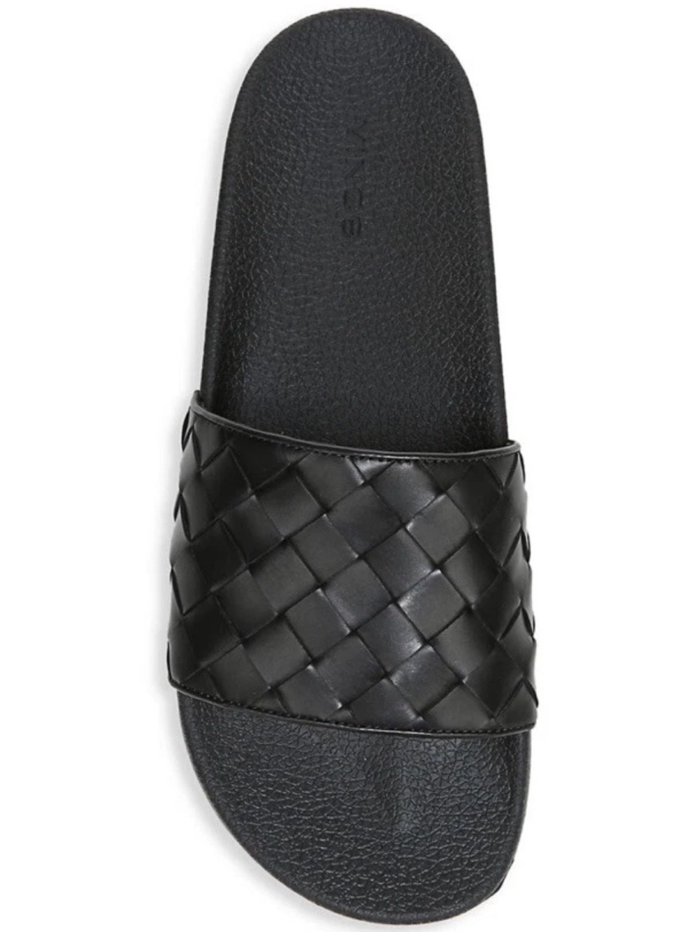 Limited Edition Vince Men’s (Yet UNISEX) Goatskin Woven Leather Slides Shoes Blk